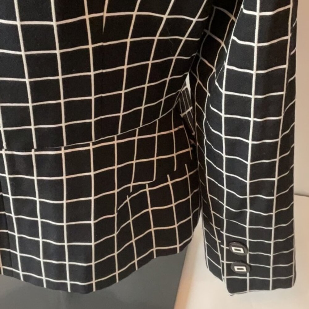 Sandra Angelozzi Small Windowpane Blazer - image 5